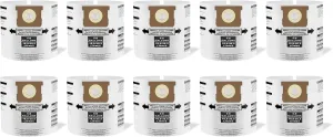 10 Pack Vacuum bags 90661 Replacement for Shop Vac Bags 5-8 Gallon,Type E-9066111,9066100,9066133,Type H-90671,9067133,9067100 9067111 Disposable Collection Filter Bags