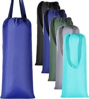 10 Pcs Nylon Laundry Bag with Handle 27 x 13 in Travel Laundry Bag Large Dirty Laundry Bag with Drawstring Washable Travel Laundry Bag with Handle and Drawstring for Travel Clothes Storage
