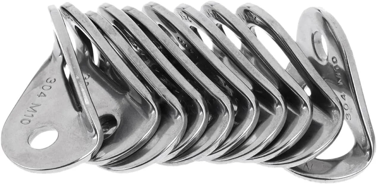 10Pcs Climbing Bolt Hanger, M10 Anchor Plate for Outdoor Activities