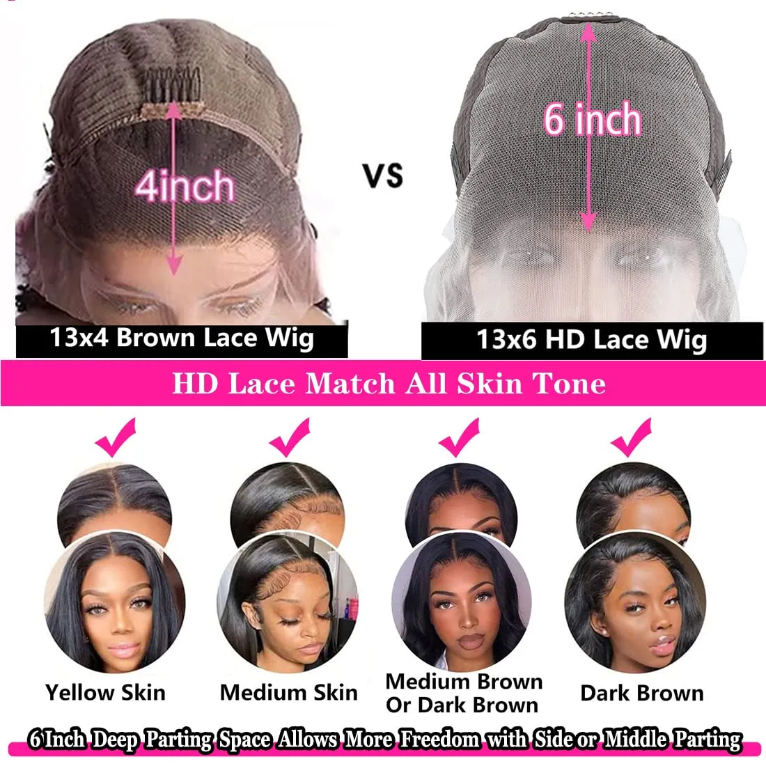13x6 Straight Lace Front Wigs Human Hair 28 Inch HD Transparent Lace Frontal Wigs Pre Plucked with Baby Hair 200 Density100% Human Hair for Black Women Natural Color