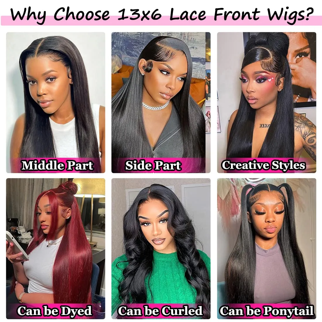 13x6 Straight Lace Front Wigs Human Hair 28 Inch HD Transparent Lace Frontal Wigs Pre Plucked with Baby Hair 200 Density100% Human Hair for Black Women Natural Color