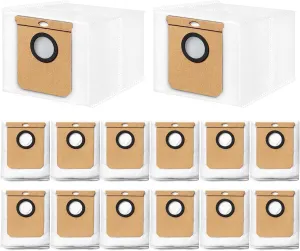 14 Pack Dust Bags Replacement for Eufy L60 / L60 Hybrid / L60 SES / L50 Series Robot Vacuums, Replacement Vacuum Bags for Eufy Cleaner Self-Empty Station Dirt Disposal Bags