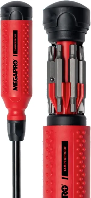 151TP - Tamperproof 15-in-1 Multi-bit Screwdriver (Black/Red)