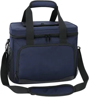 16L Insulated Thermal Cooler Lunch Box Bag for Work Picnic Car Refrigerator Portable Shoulder(E,16L(24 Can))