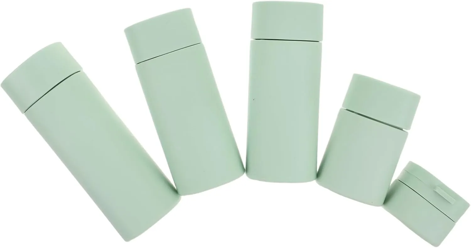 1Set Portable Travel Bottle Refillable Toiletry Containers with Advanced Leakproof System Tsa Approved for Shampoo Conditioner Wash Includes Clear Travel Bag