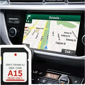 2024 New A15 Navigation SD Card OEM#GM5T-19H449-AJ,SD Card Coverage Canada USA for Car GPS Navigation System,Car Accessories Compatible with Ford 2013-2015 C-Max Lincoln 2015 MKC