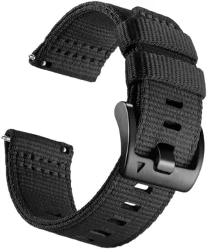 20mm Nylon Watch Strap for Huawei Watch 4 Pro Adjustable Breathable Replacement Stretchy Nylon Loop Wristband