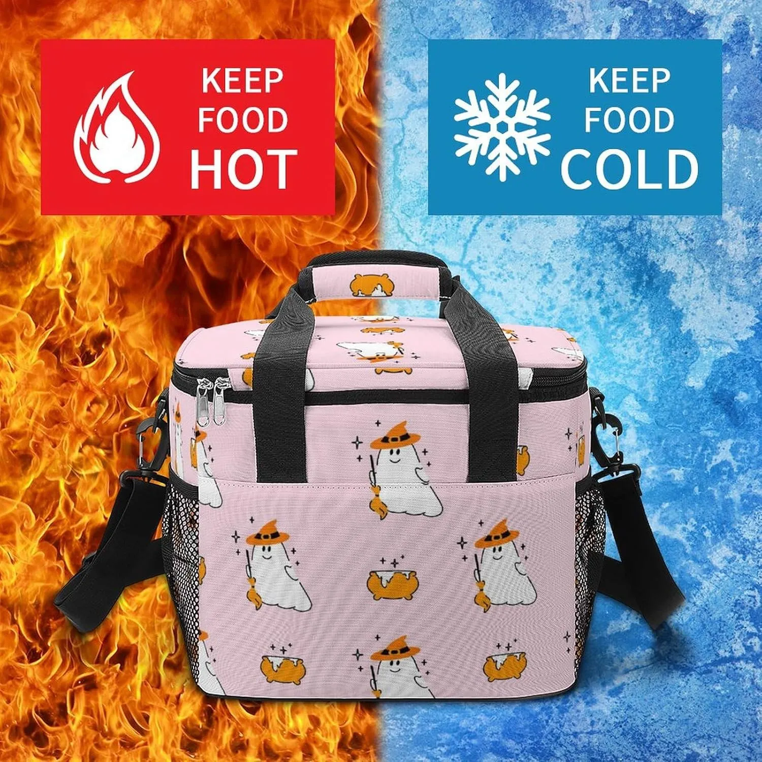 22.5L Waterproof Soft Cooler BagInsulated Lunch Box for Camping Fishing Beach Road Trips