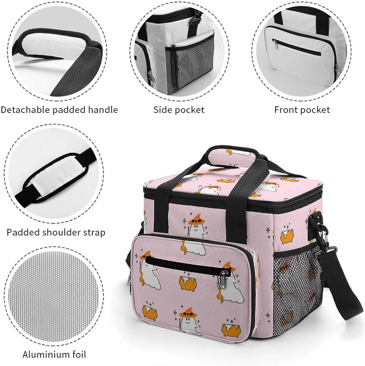 22.5L Waterproof Soft Cooler BagInsulated Lunch Box for Camping Fishing Beach Road Trips