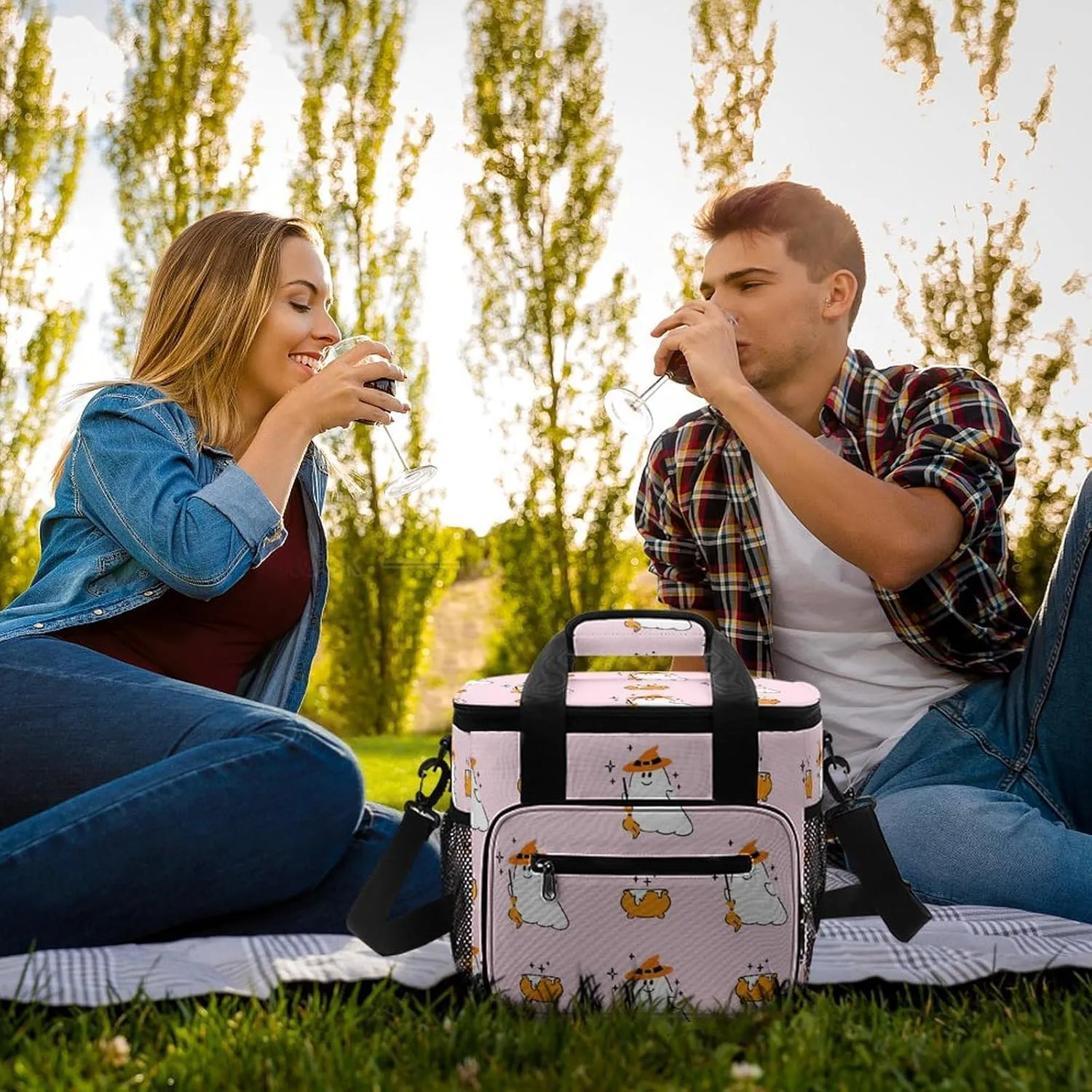 22.5L Waterproof Soft Cooler BagInsulated Lunch Box for Camping Fishing Beach Road Trips