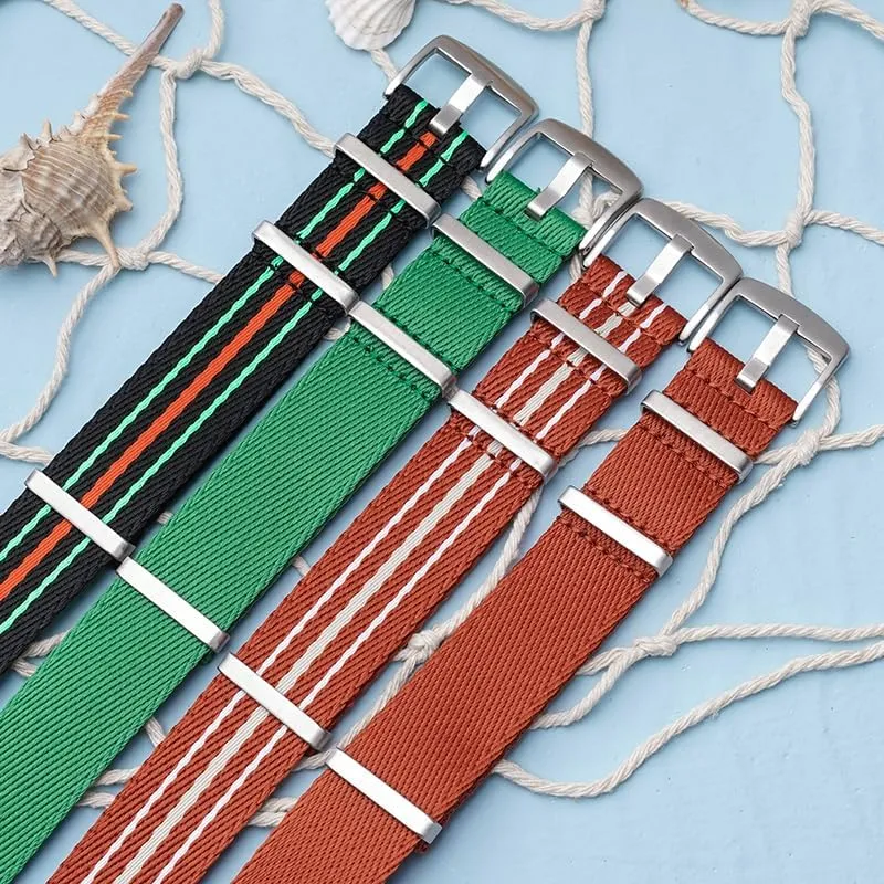 22mm Canvas Nylon Straps For Blancpain X Swatch, Replacement Nylon Watch Band For Watches Blancpain X Watch Band - Multiple Colors