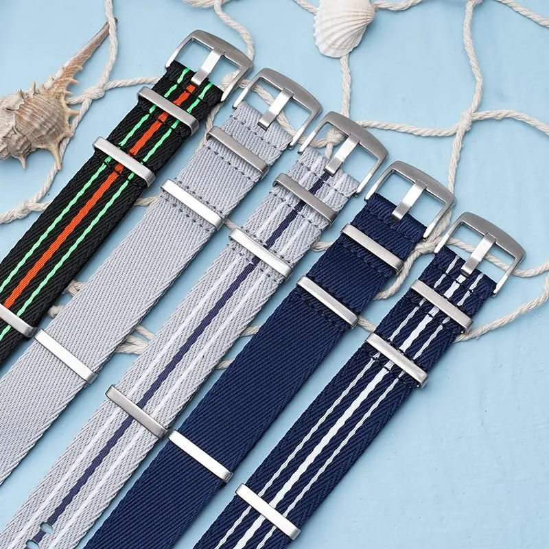 22mm Canvas Nylon Straps For Blancpain X Swatch, Replacement Nylon Watch Band For Watches Blancpain X Watch Band - Multiple Colors