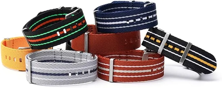 22mm Canvas Nylon Straps For Blancpain X Swatch, Replacement Nylon Watch Band For Watches Blancpain X Watch Band - Multiple Colors