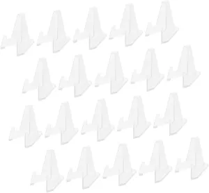 26pcs Acrylic Art Display Stand Counter Card Display Rack Classic Mini Easel Phone Stand for Home Office