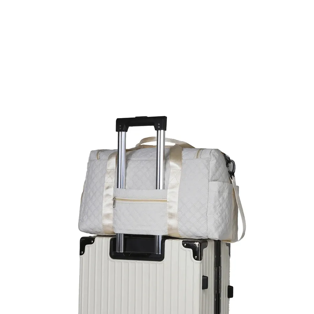 2Pieces Large-Capacity Women's Maternity Storage Bag Suitcase Additional Bag Boarding Bag Sports Fitness Bag Can Be Worn on One Shoulder and Cross-Body and Water-Repellent