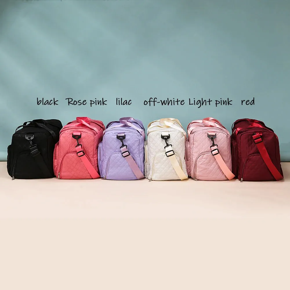 2Pieces Large-Capacity Women's Maternity Storage Bag Suitcase Additional Bag Boarding Bag Sports Fitness Bag Can Be Worn on One Shoulder and Cross-Body and Water-Repellent