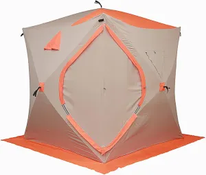 3-4 Person Winter Fishing Tents, Ice Fishing Shelter Thicken Cotton Fishing Tent, Wind-Resistant Quick Fishing Tent, Portable Ice Tent Zippered Door & Carry Bag for Outdoor Camping