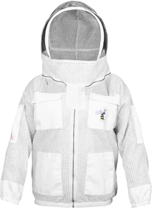 3 Layer Ultra Ventilated Mesh & Twill Cotton Bee Beekeeper Beekeeping Jacket Fencing Veil