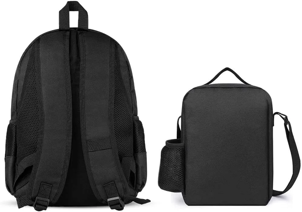 3 Piece Rucksack Large Capacity Carry On Backpack for Gym Outdoors Bicycle - Space Sunflowers Art, Travel Hiking Daypack   Lunch Bag   Pencil Bag