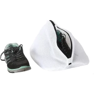 3-Piece Set: Mesh Shoe Laundry Bags with Zip Closure