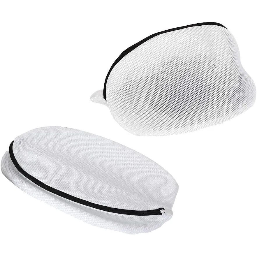 3-Piece Set: Mesh Shoe Laundry Bags with Zip Closure