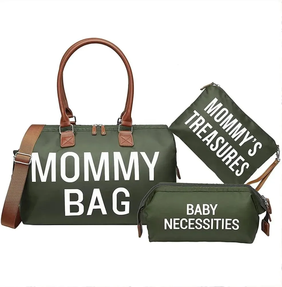 3pcs/set Mom Bag Large Capacity Tote Diaper Bag Handbag Baby Nappy Bag Maternity Bags