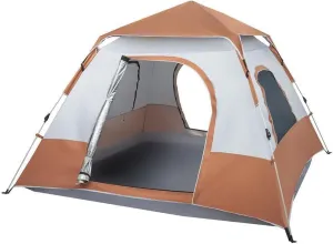 4-6 Persons Instant Automatic Pop Up Tent Camping Hiking Outdoor Waterproof