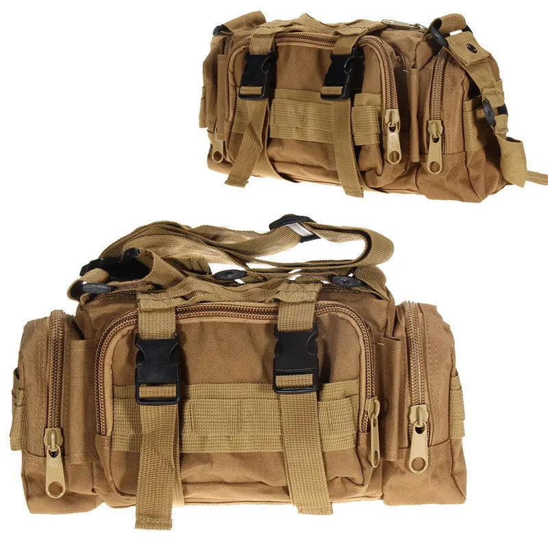 600D waterproof Oxford fabric Climbing Bags Outdoor Military Tactical Waist Pack Molle Camping Hiking Pouch Bag H1E1