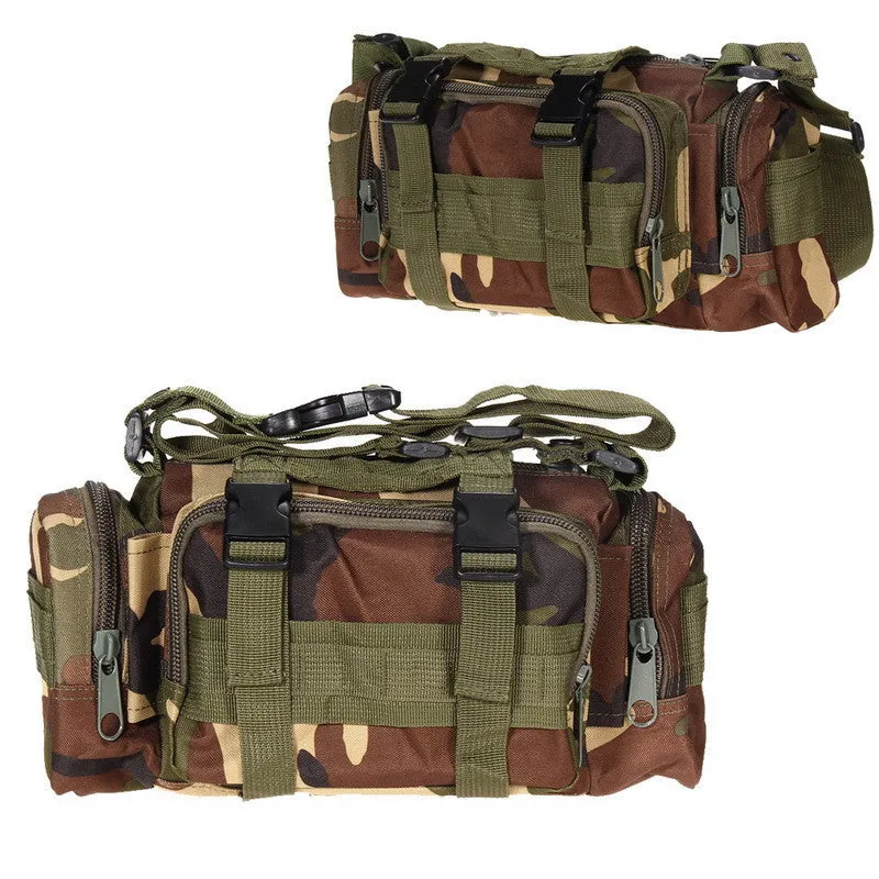 600D waterproof Oxford fabric Climbing Bags Outdoor Military Tactical Waist Pack Molle Camping Hiking Pouch Bag H1E1