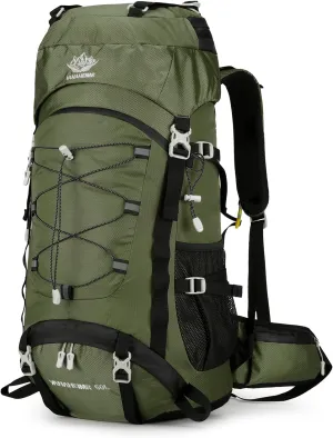 60L Large acity Camping Backpack Waterproof Backpacking Mountaineering Backpack for Hiking Travel