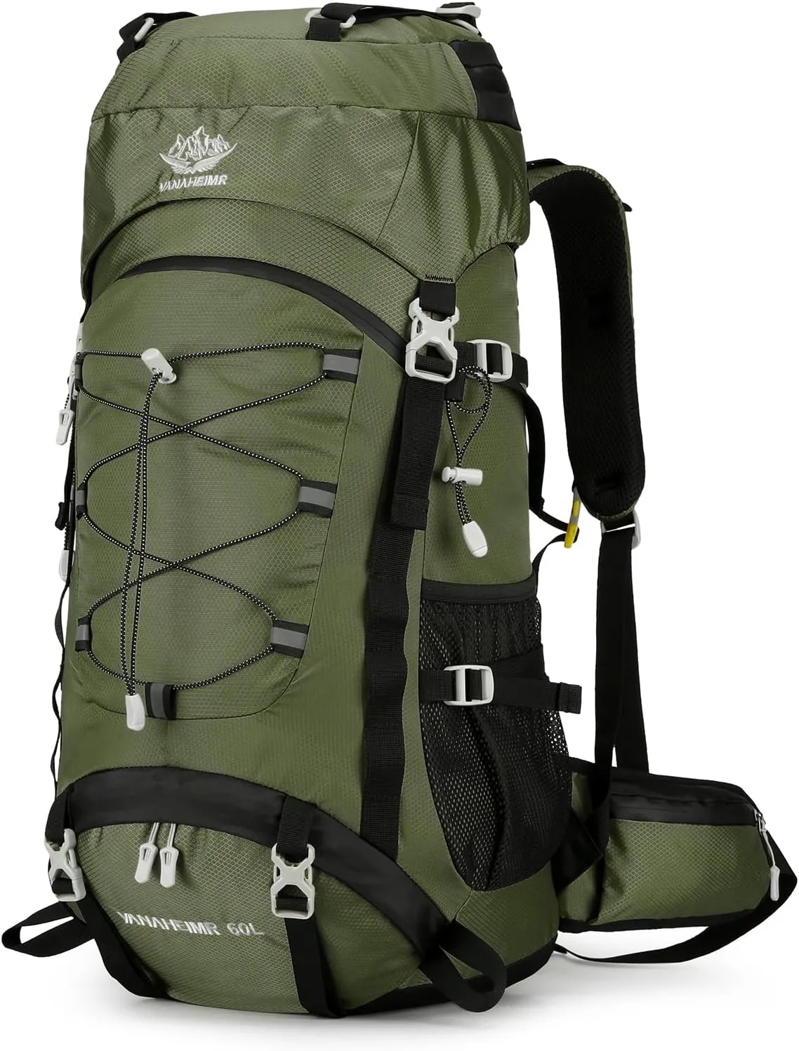 60L Large acity Camping Backpack Waterproof Backpacking Mountaineering Backpack for Hiking Travel