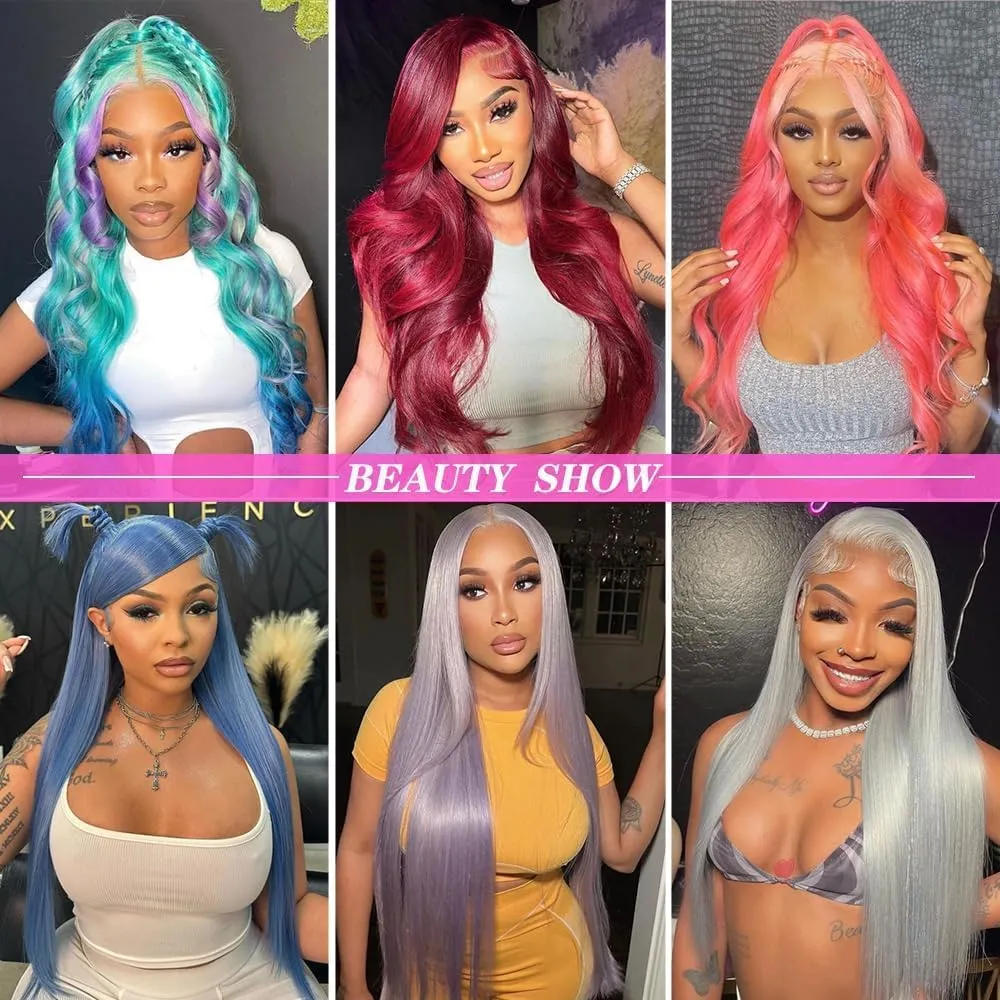 613 Lace Front Wig Human Hair Blonde 13X6 HD Transparent Lace Front Wigs Human Hair 200% Density Blonde Glueless Wigs Human Hair 613 Straight HD Lace Frontal Wig Pre Plucked 30 Inch