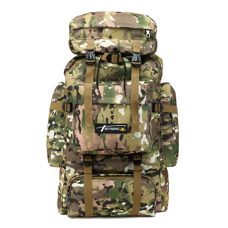 70L Tactical Camping Bag Backpack Mountaineering for Men Travel Outdoor Sport Molle Rucksack Hunting Shoulder Luggage Large Bag