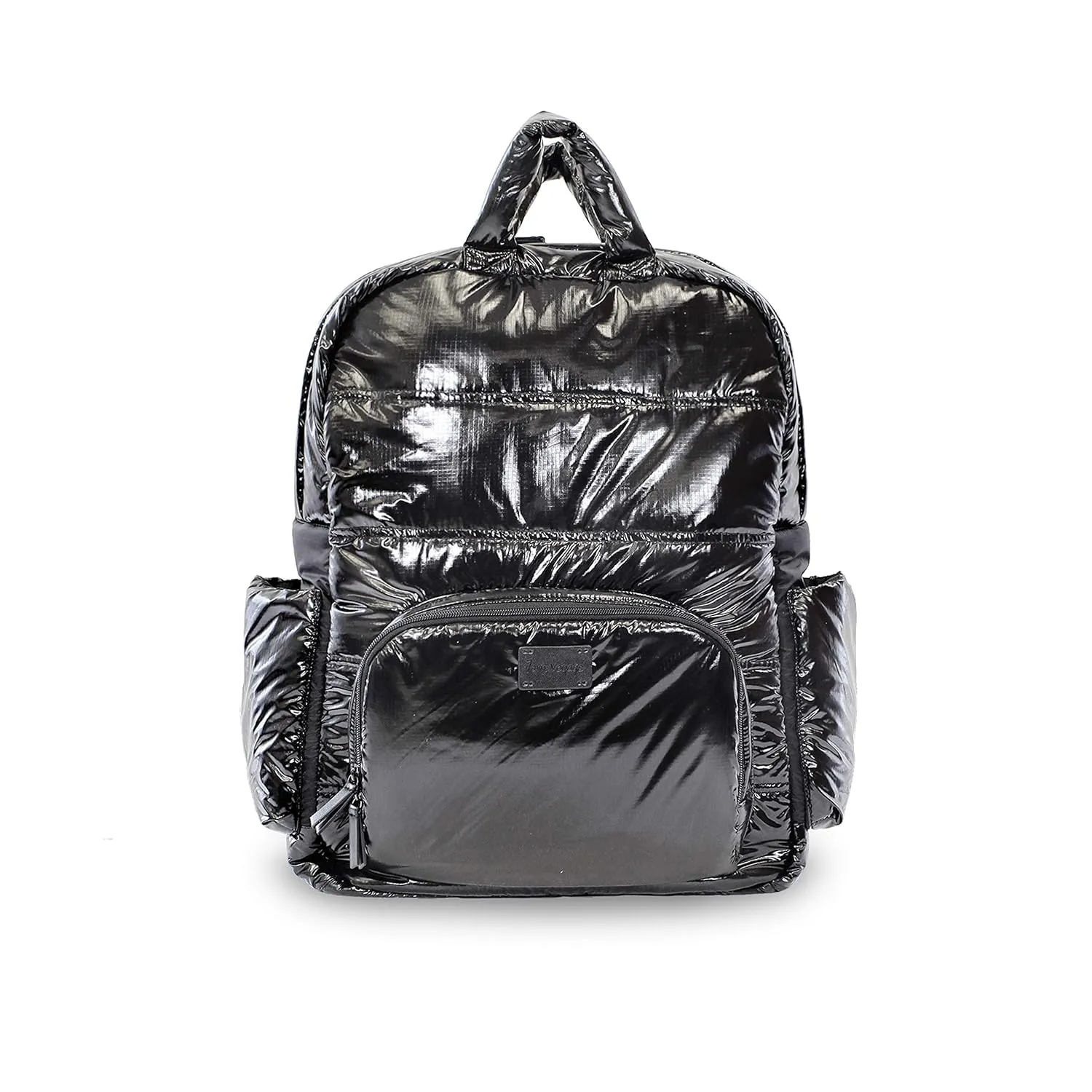 7AM Voyage Diaper Bag Backpack - Unisex Multifunctional Waterproof Travel Bag, Large Capacity Carry on Backpack with Padded Shoulder Straps, Newborn Essentials Backpack for Traveling | (Black Polar)