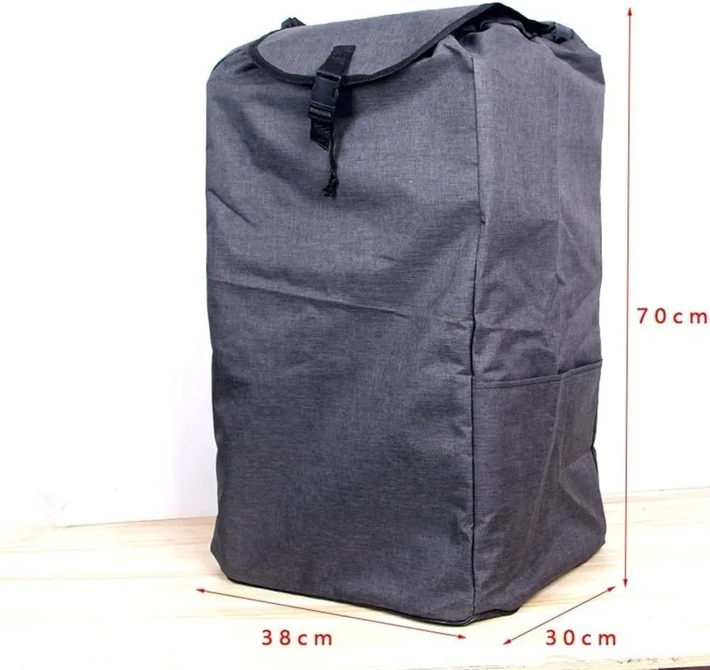 80L Trolley Replacement Bag - Shopping Trolley Replacement Bag with Side Pockets, Oxford Cloth Waterproof Storage Bag, Easy Clean Replacement Bag, Large Capacity Replacement Bag(B)