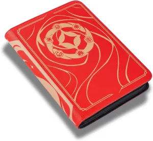 9-Pocket Card Binder for Lorcana Cards, Holds 504 Cards and Sleeves, Compatible with Lorcana TCG and Other Trading Cards (RED)