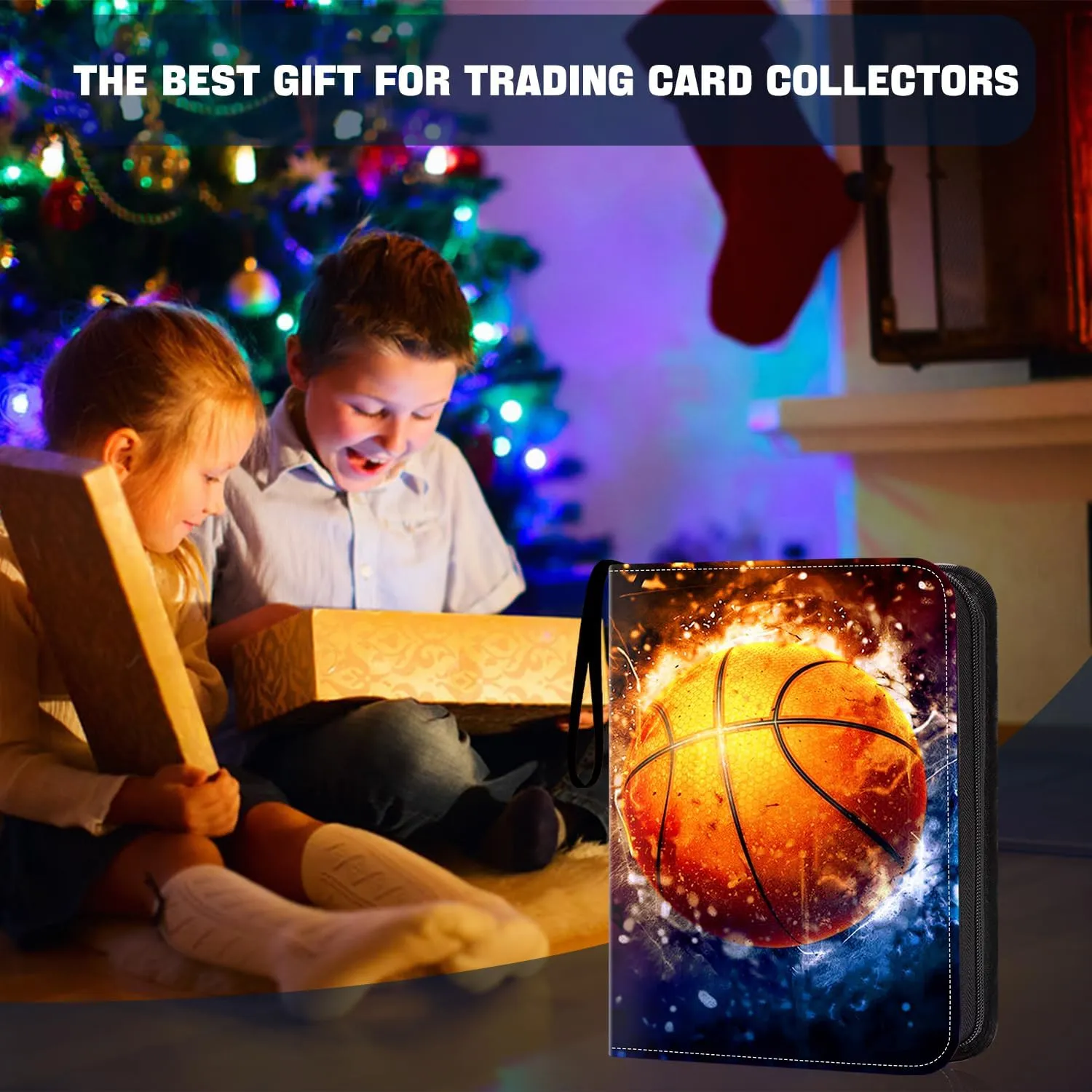 900 Pockets Basketball Card Binder, Basketball Trading Cards Display Case with Basketball Card Sleeves Card Holder Protectors Set for Basketball Cards, Sports Cards, Game Cards Collector Album