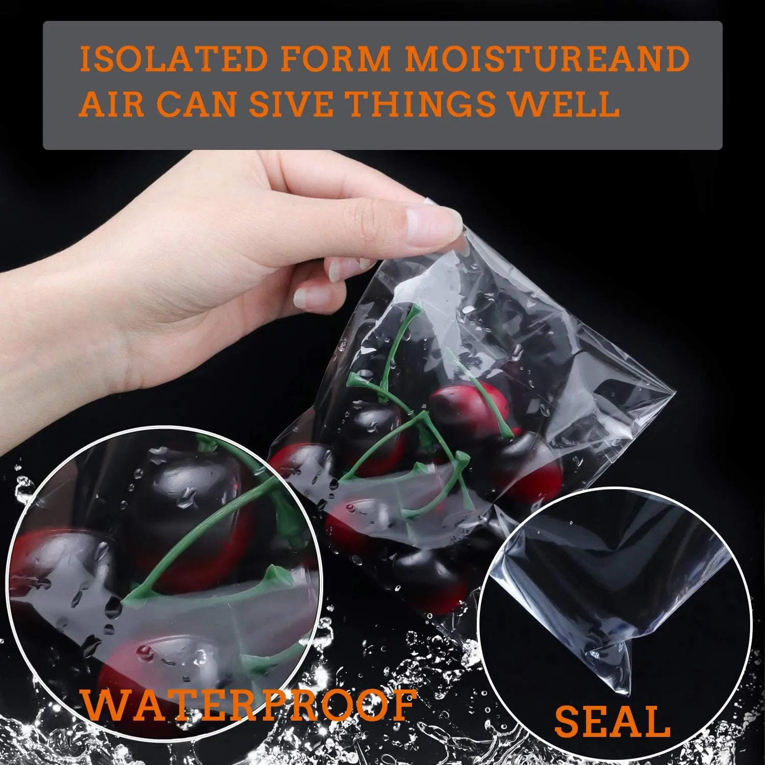 950 PCS Clear Resealable Cellophane Bags 4 Sizes with 3.5×5，3.9×5.9, 5×6.6, 5.9×9 Inches Good for Bakery, Snacks, Candle, Soap, Cookie, Jewelry, Cards