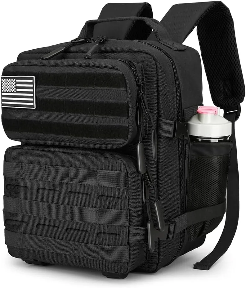 9L Mini Tactical Backpack Daily Use Backpack Fitness Backpack Cycling Backpack (Black)