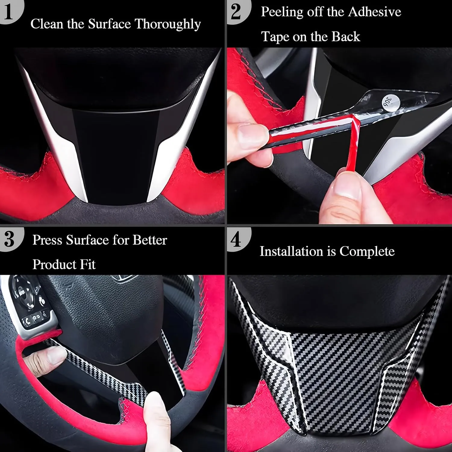 ABS Front Bumper Side Air Vent Cover Fog Light Lamp Decor Cover Front Bumper Middle Mesh Cover Compatible with Hyundai Kona 2024 2025 SX2 Accessories (Glossy Black Style)