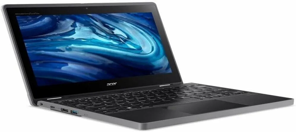 Acer TravelMate Spin B3 B311R-33 TMB311R-33-C872 11.6" Touchscreen Convertible 2 in 1 Notebook - HD - 1366 x 768 - Intel N100 Quad-core (4 Core) - 8 GB Total RAM - 128 GB SSD - Black