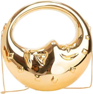 Acrylic Moon Shape Handbag Women Shoulder Crossbody Evening Clutch PVC Purse
