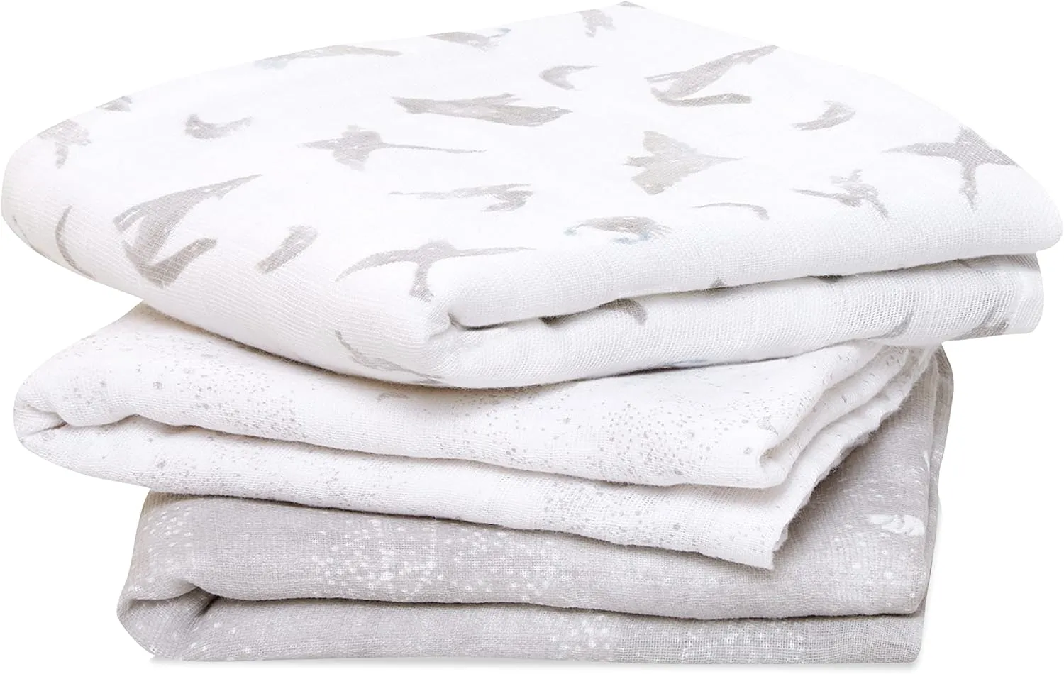 aden   anais Boutique Musy Squares, 100% Organic Cotton Muslin, Lightweight and Beathable Diaper Bag Essential, 3 Pack, Map The Stars
