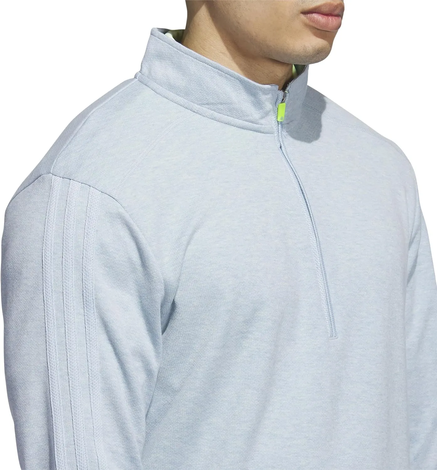 adidas Men's 3-Stripes Quarter Zip Golf Pullover