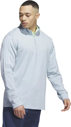 adidas Men's 3-Stripes Quarter Zip Golf Pullover