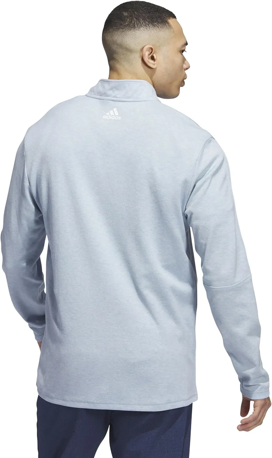 adidas Men's 3-Stripes Quarter Zip Golf Pullover
