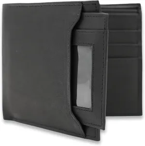 AG Wallets Leather Wallet for Men - Sliding 2-in-1 Bifold Wallet with Removable Card Holder & RFID Protection - Premium Travel Wallet - Versatile & Functional Design - Black