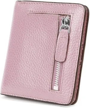 AINIMOER Small Leather Wallet for Women, Ladies Credit Card Holder RFID Blocking Women's Mini Bifold Pocket Purse