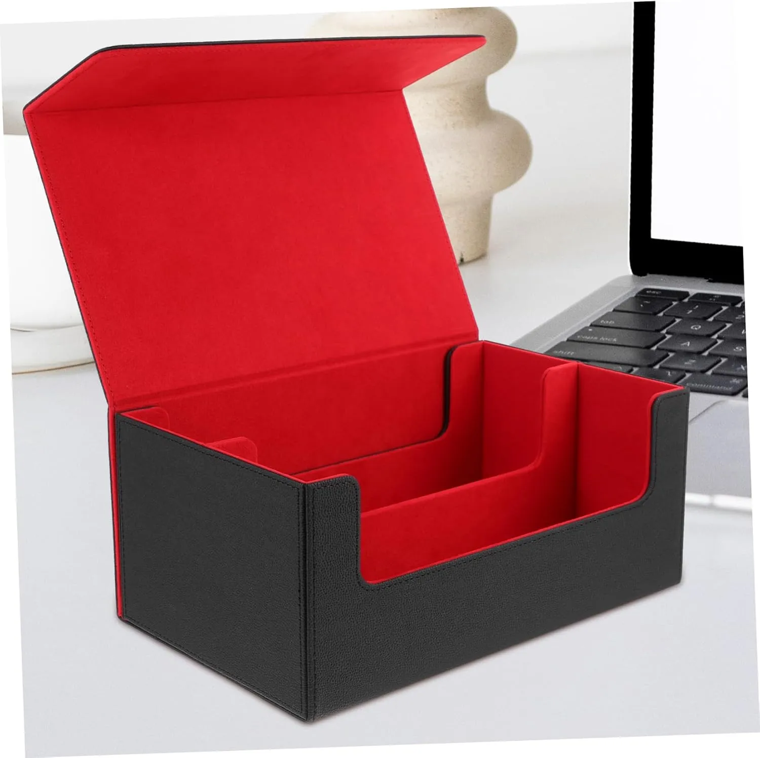 Alasum Game Card Storage Box Closure Pu Leather Organizer for Trading Cards Compact Design Scratch-Resistant Case Smooth Edges for Safe Handling for and and Friends