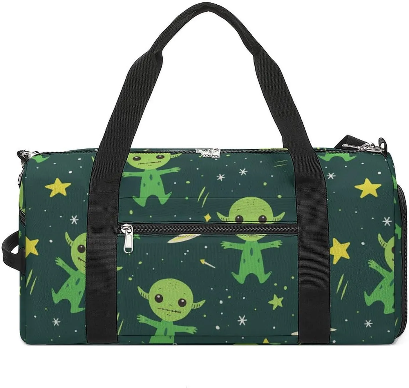 Alien Stars Gym Bag for Men Women Lightweight Duffel Bag Sports Workout Bag for Travel Yoga